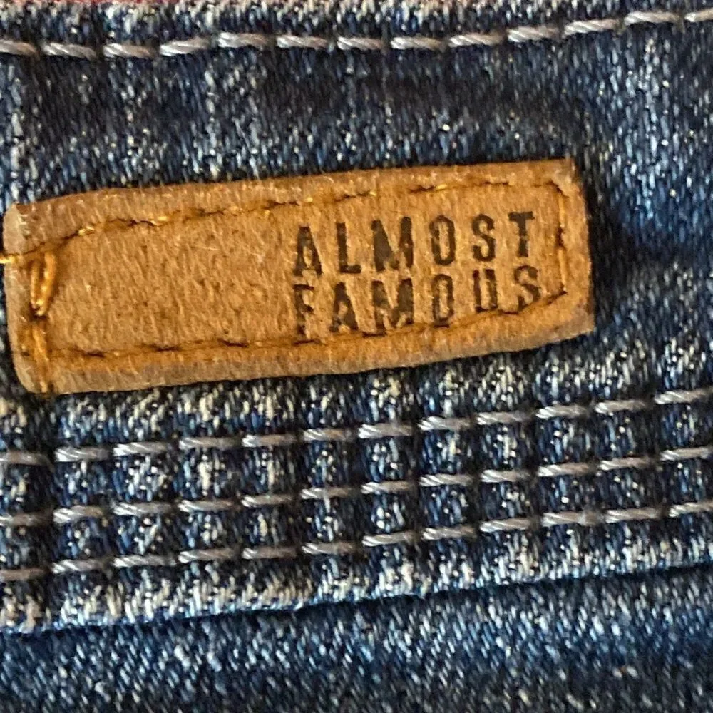 Almost Famous Mid Rise Short Denim with Lace Shorts